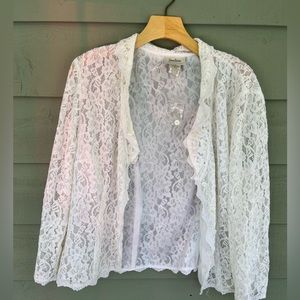 Neiman Marcus Lace Cardigan